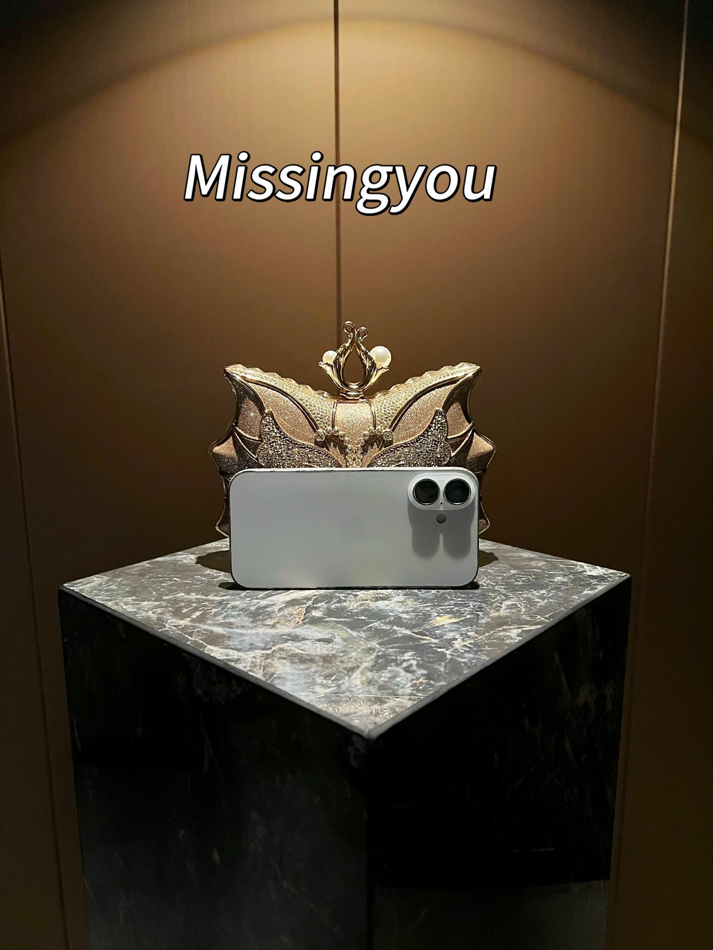 Diamond Banquet Clutch Exquisite Light Luxury Dinner Bag