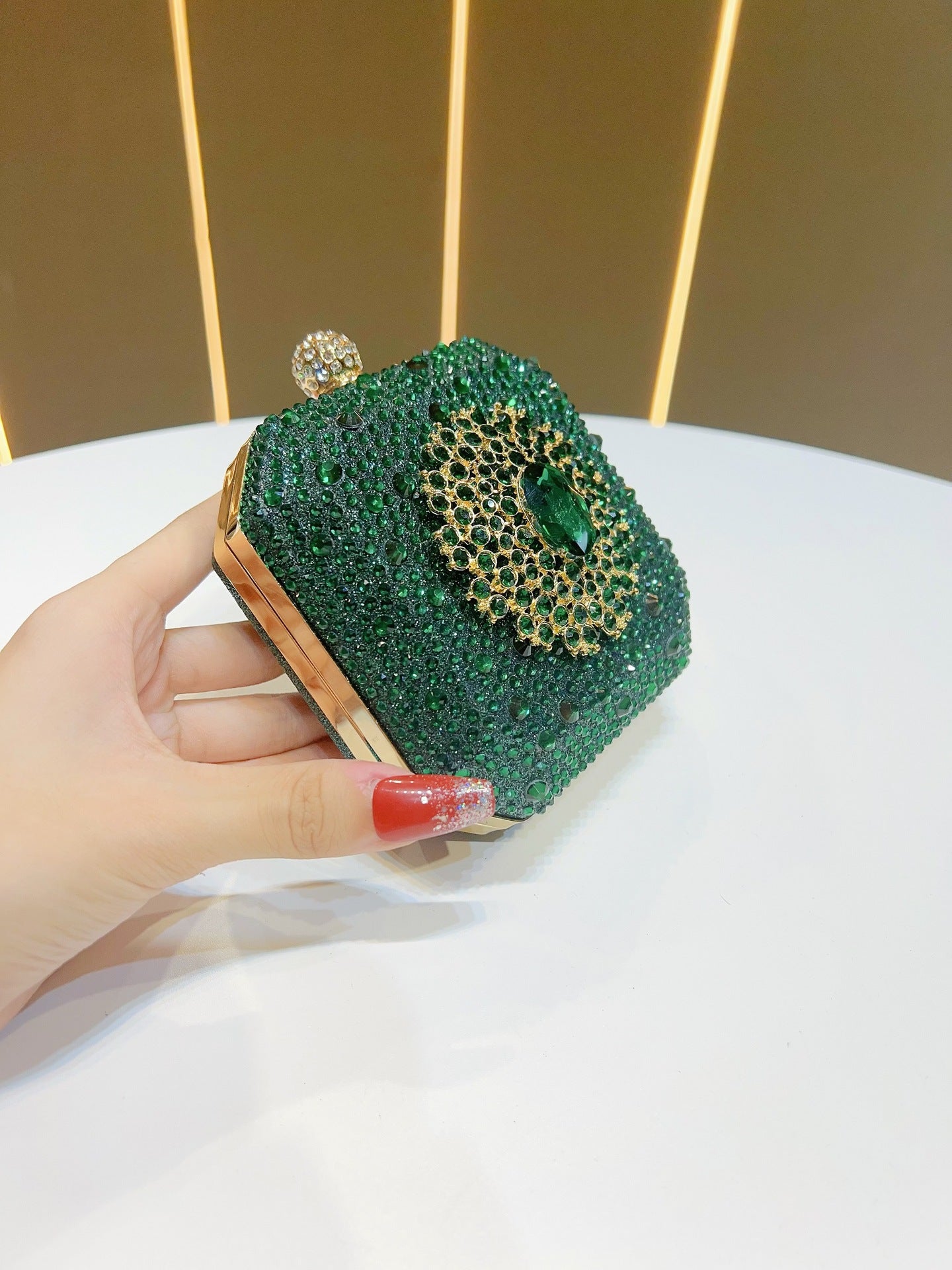 Women's Rhinestone High Sense Drill Decoration Fashion Personality Mini Dinner Bag