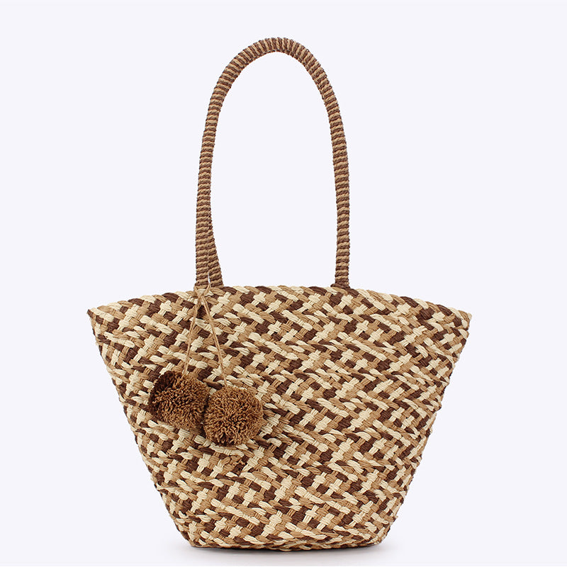 Women's Rope Woven Large Capacity Fashion Trend Bags