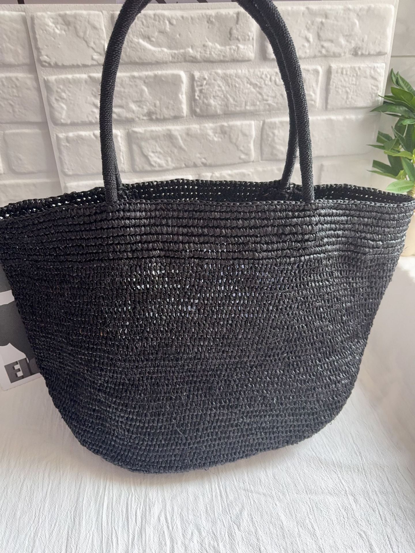 Lady Raffia Hand-woven Fashion Simple Seaside Vacation Shoulder Bags