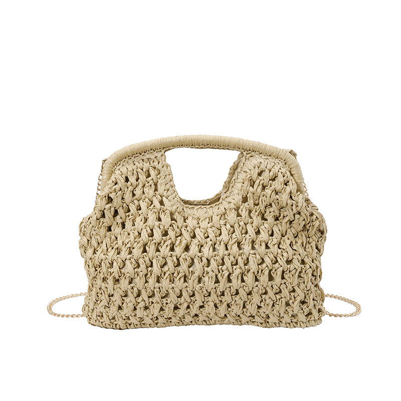 Women's Artistic Straw Fashion Woven Vacation Beach Small Square Bag