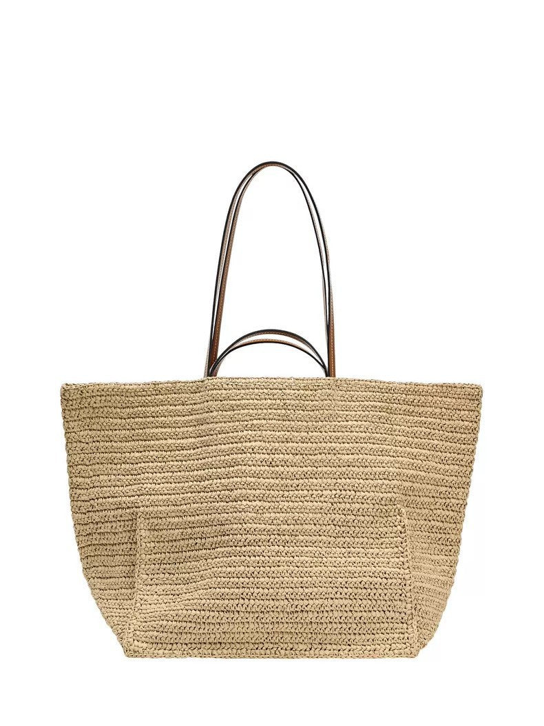 Women's Large Capacity Woven Summer Seaside Leisure Women's Shoulder Bag