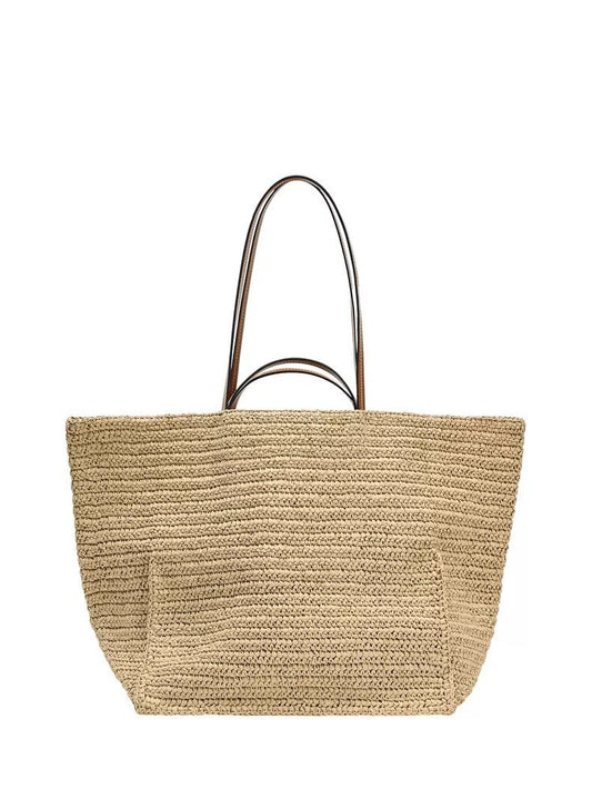 Women's Large Capacity Woven Summer Seaside Leisure Women's Shoulder Bag