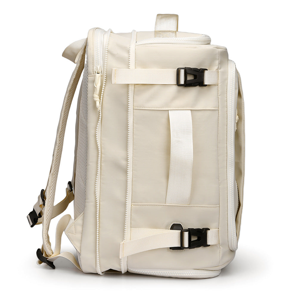 Men's Open Simple Breathable Large Capacity Independent Business Backpack