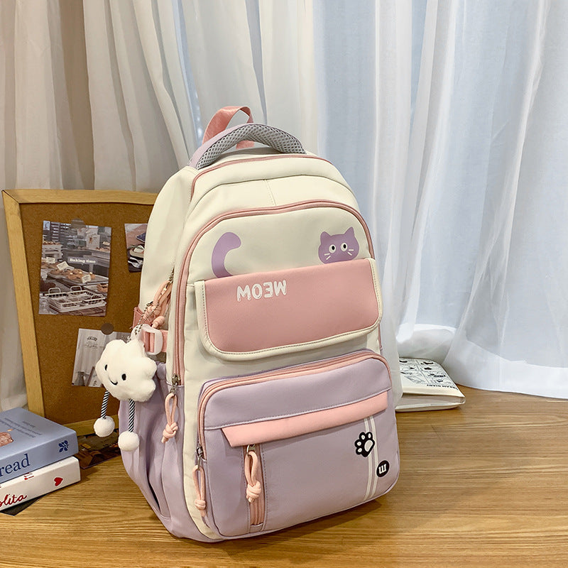 Cute Female Junior High Fashion Korean Style Large Capacity Computer Leisure Backpack