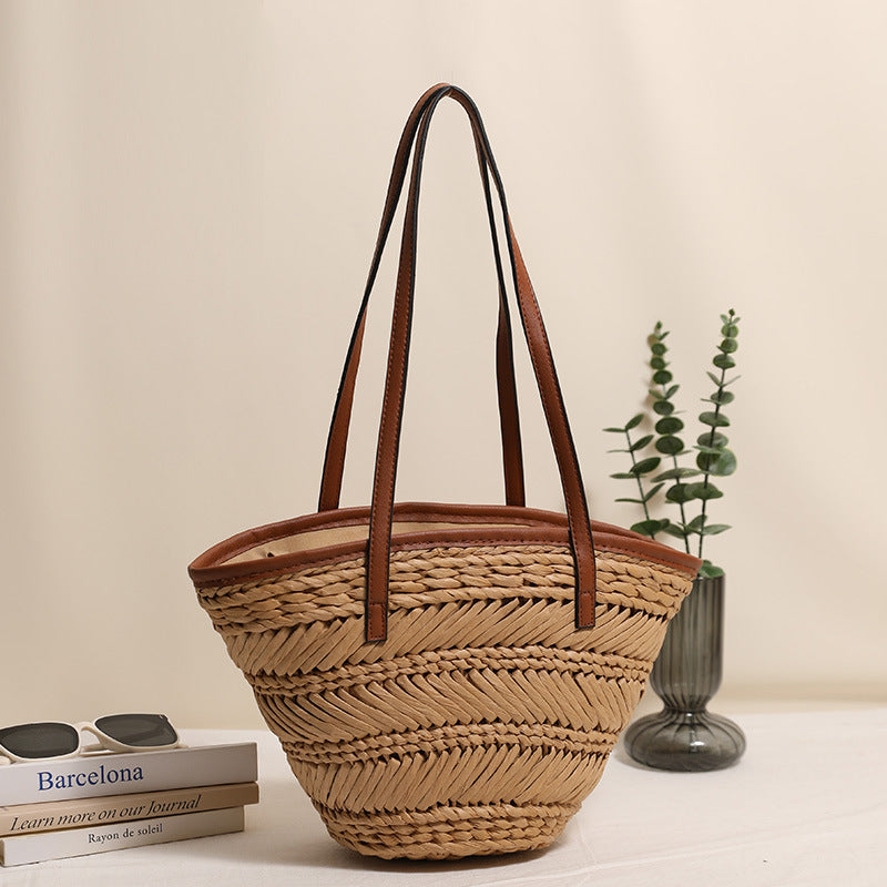 Hollow Out Vegetable Basket Twill Woven Vacation Bags