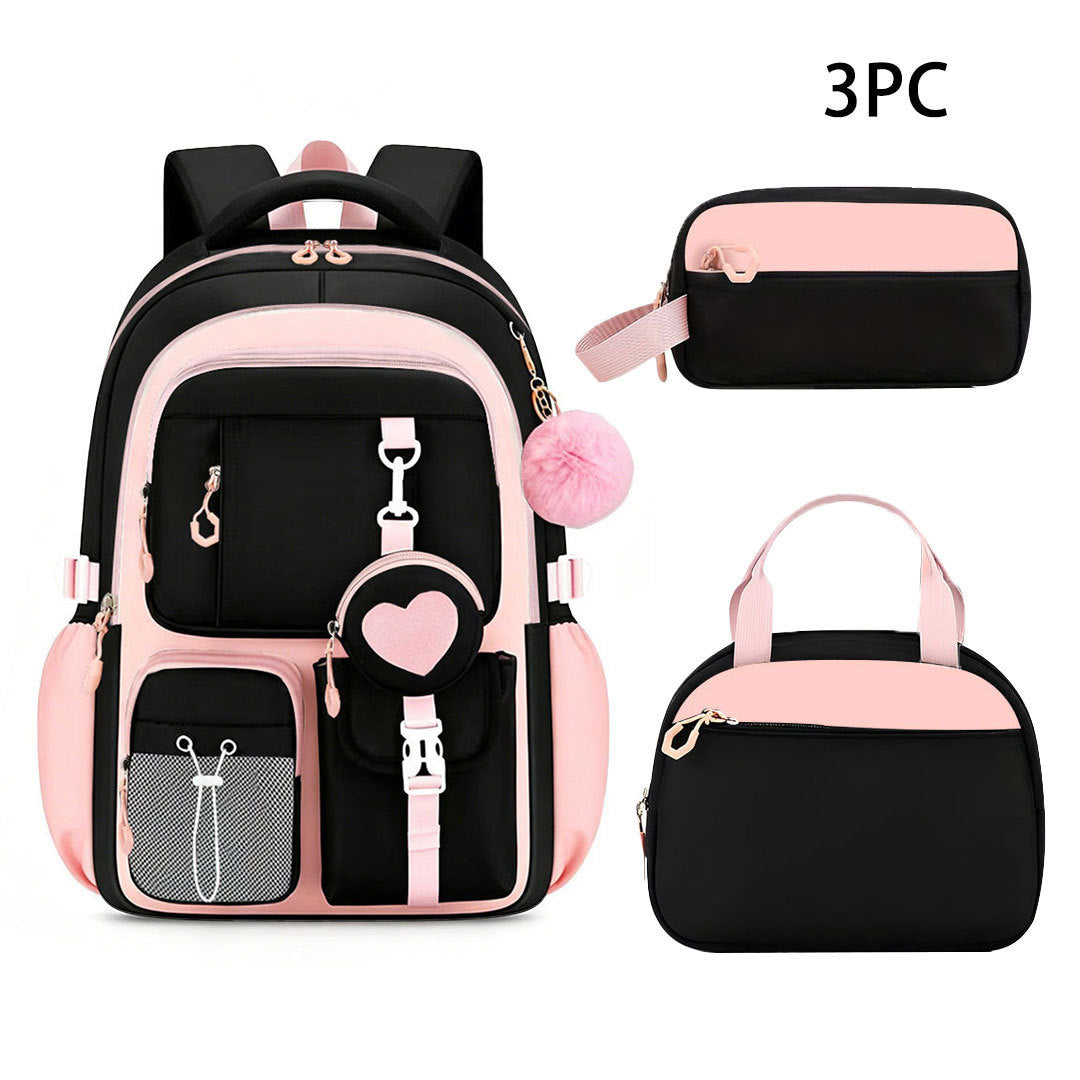 Burden Alleviation Large Capacity Love Three-piece Backpacks
