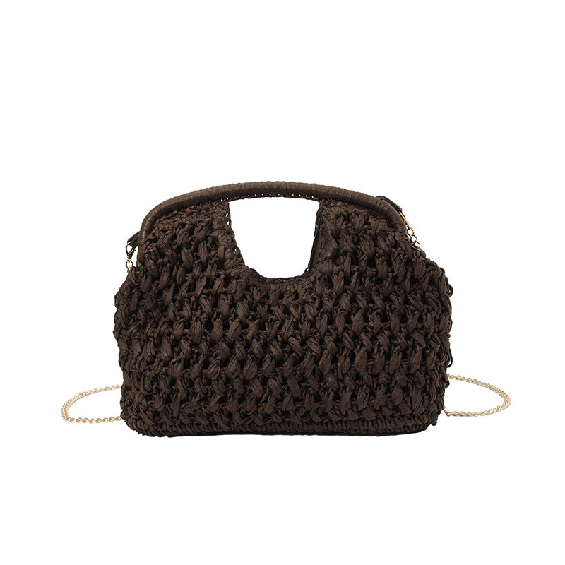 Women's Artistic Straw Fashion Woven Vacation Beach Small Square Bag