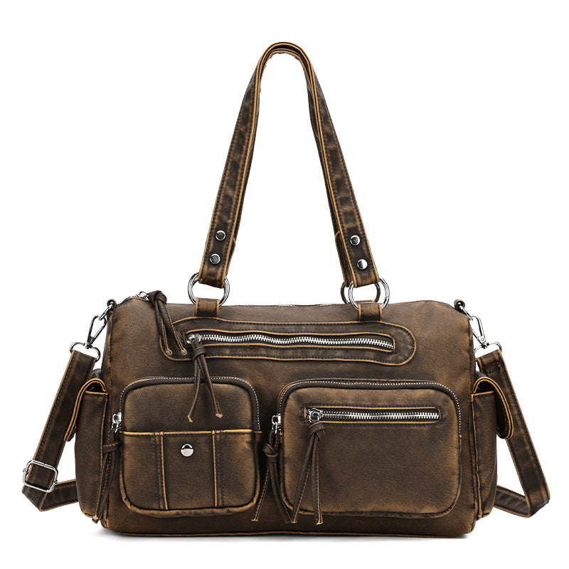 Women's Bronzing Fashion Printed Versatile Large Capacity Women's Handbag
