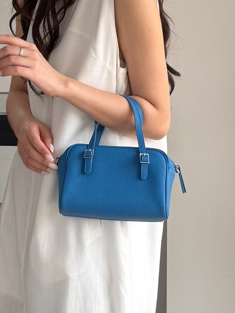 First Layer Cowhide Boston Bowling Genuine Leather Bags