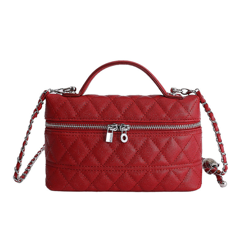 Women's Design Simple Elegant Diamond High-grade Small Square Bag