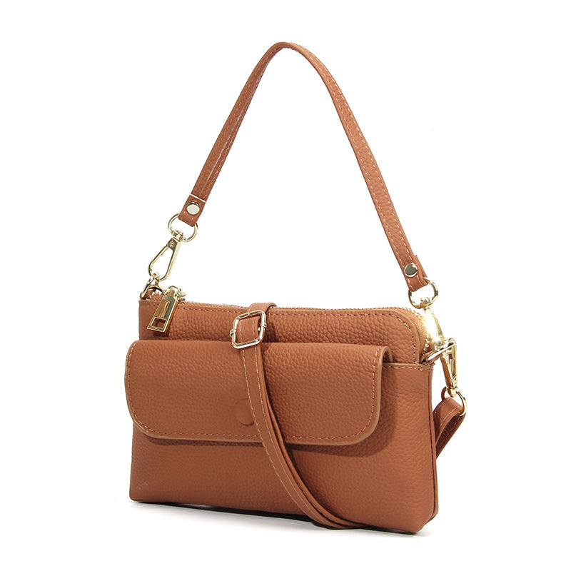 Women's Cell Lightweight Summer First Layer Cattlehide Fashion Simple Women's Messenger Bag