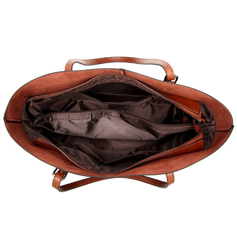 Slouchy Fashion Casual Women's Trendy Leather Tote Bags