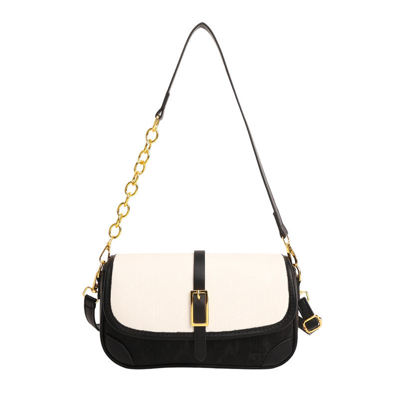 Women's Fashion Stitching Spring Simple Popular Temperament Women's Shoulder Bag