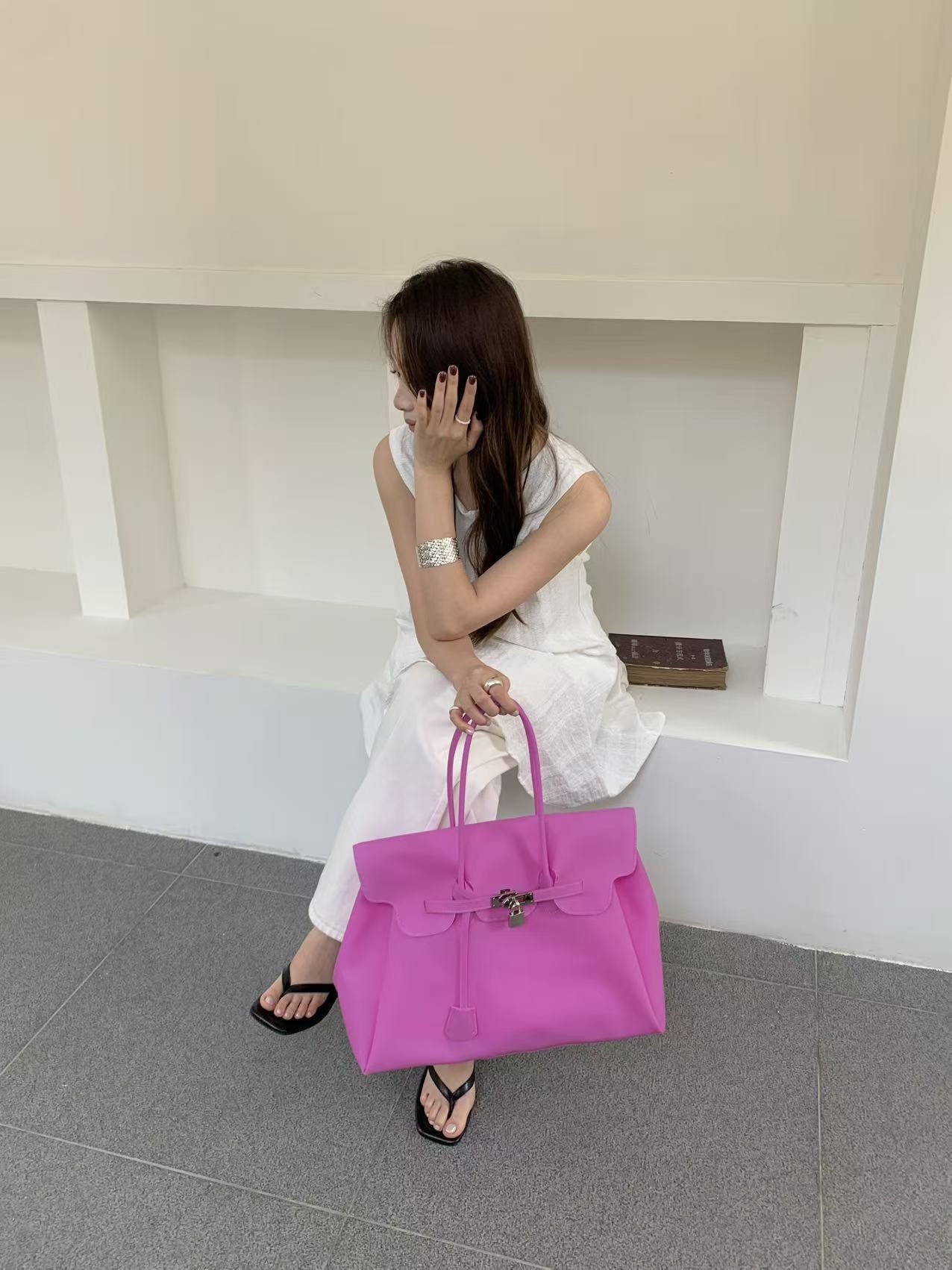 Summer Kelly Commuter Fashion Transparent Color Large Women's Handbag