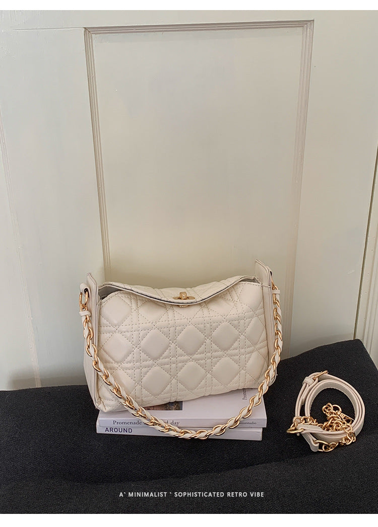 Women's Early Spring Rhombus Underarm Pouch Portable Women's Shoulder Bag