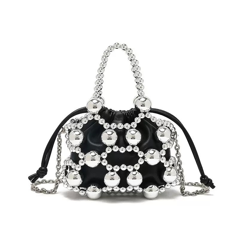 Women's Minority Fashion Hand Beaded Trendy Unique Bucket Bags