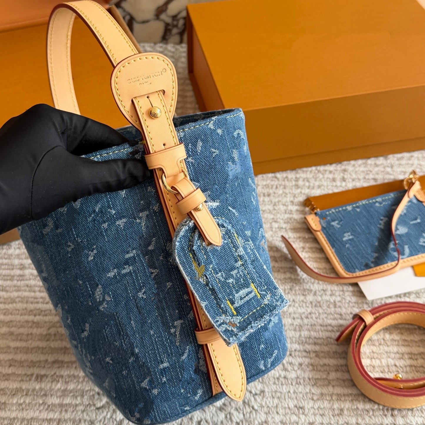 Creative Boston Denim Large Pillow Trendy Women's Handbag