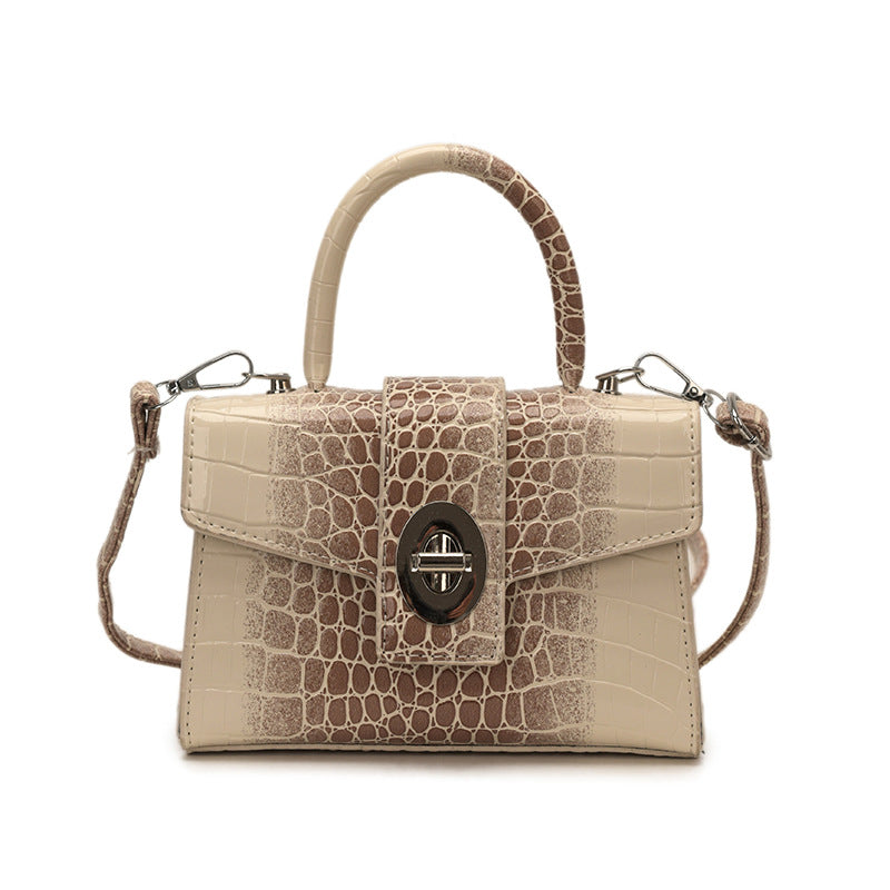 Women's Niche Advanced Texture Portable Crocodile Pattern Small Square Bag