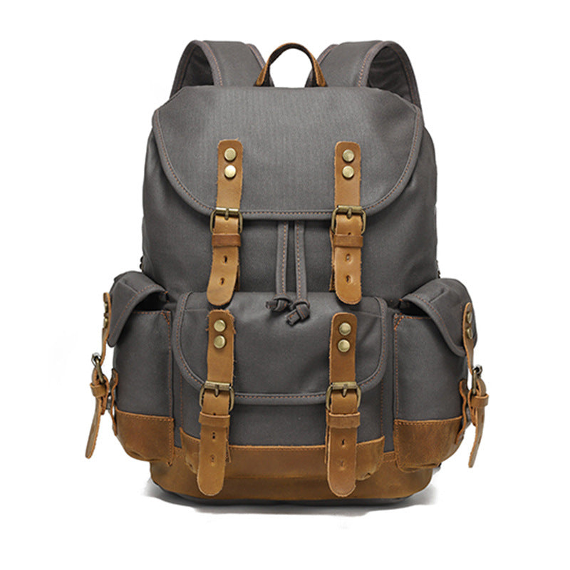 Women's & Men's Gymnastic Valise Waxed Canvas Waterproof Computer Backpacks