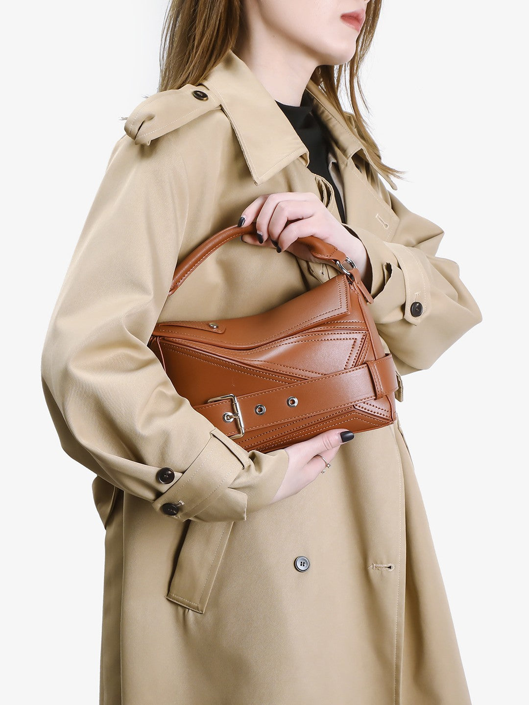 Versatile Geometric Fashionable High-grade Callie Motorcycle Bags