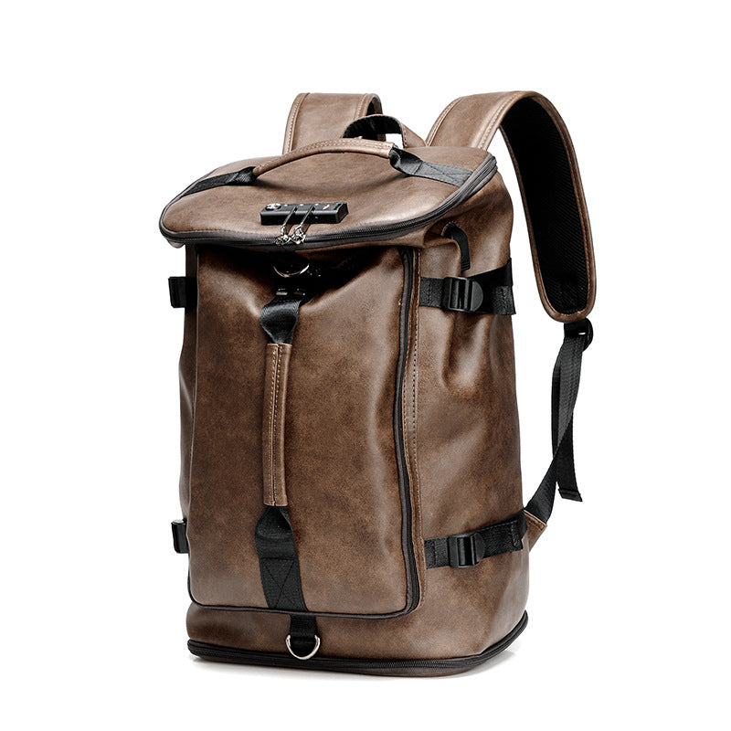 Men's Multifunctional College Style Retro Large Capacity Business Backpack