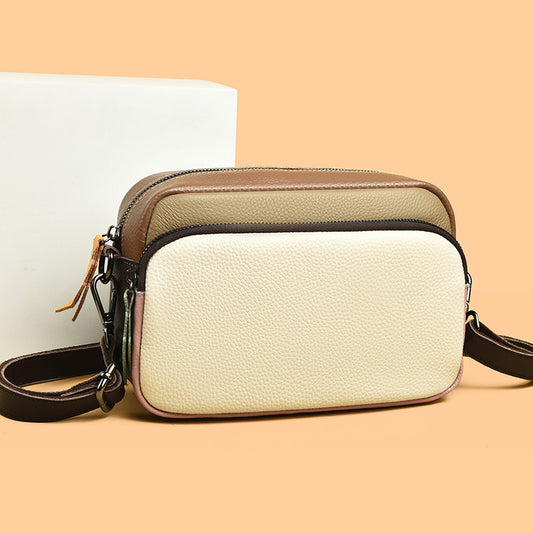 Women's Fashion Simple First Layer Soft Cowhide Women's Leather Bag
