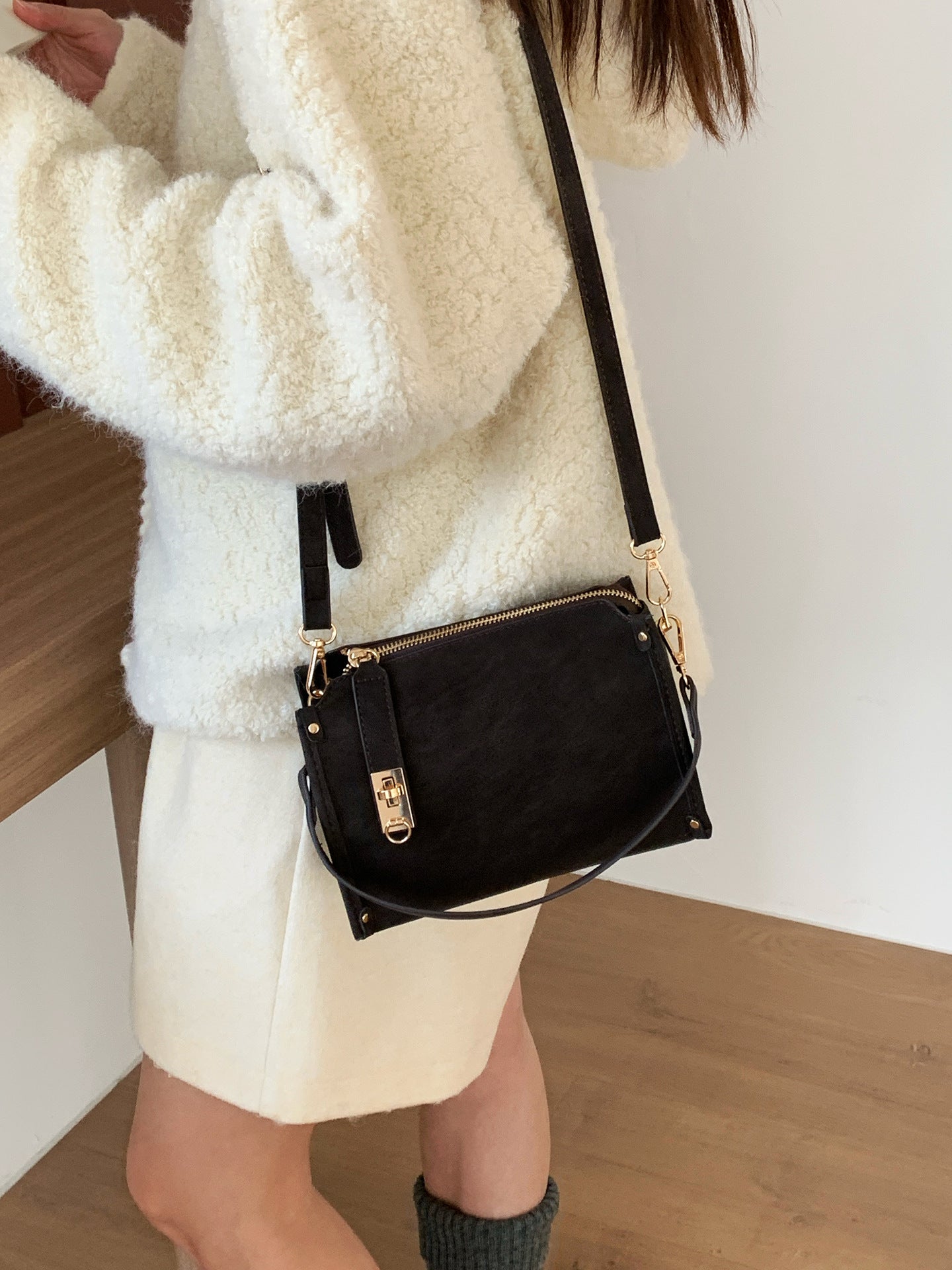 Women's Box Retro Affordable Luxury High-grade Commute Women's Handbag