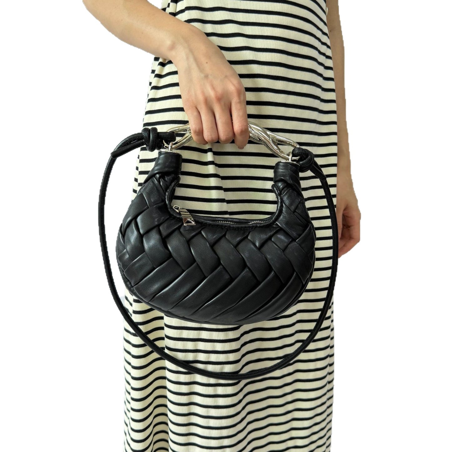 Women's Bird's Nest High Sense Woven Sardine Dinner Bag