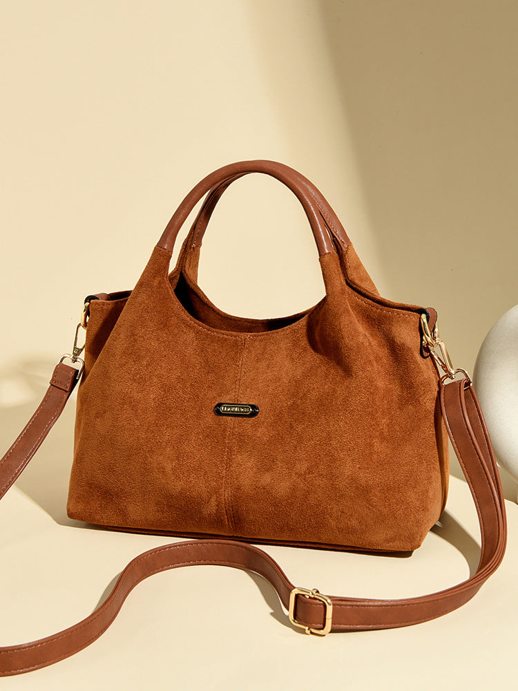 Suede Female Niche Retro Fashion Deerskin Bags