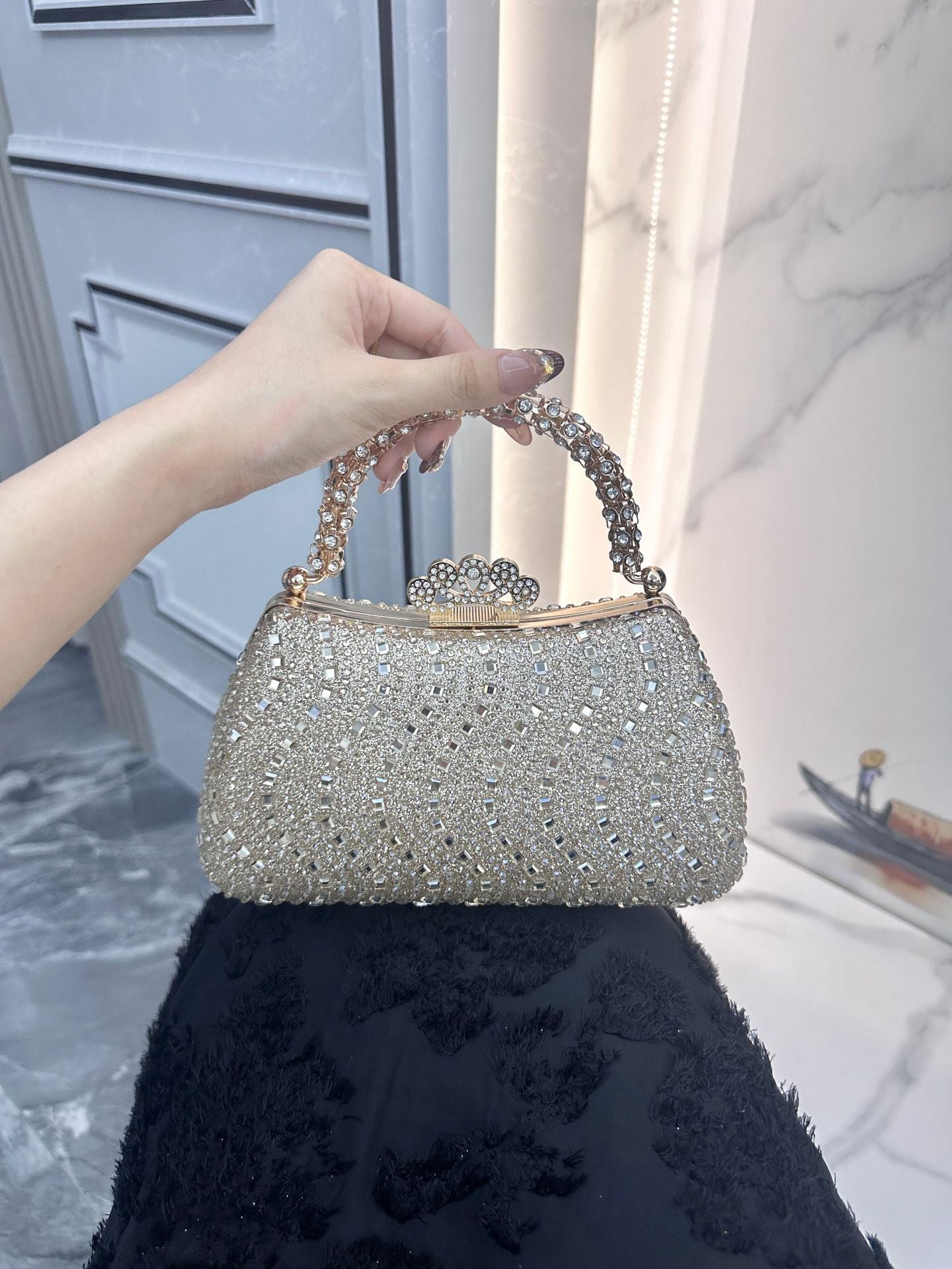 Women's High-grade Light Luxury Diamond Banquet Fashion Bags