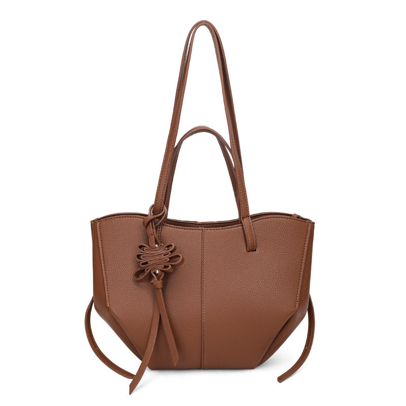 Women's Fashion High Textured Design Portable Vegetable Basket Women's Shoulder Bag