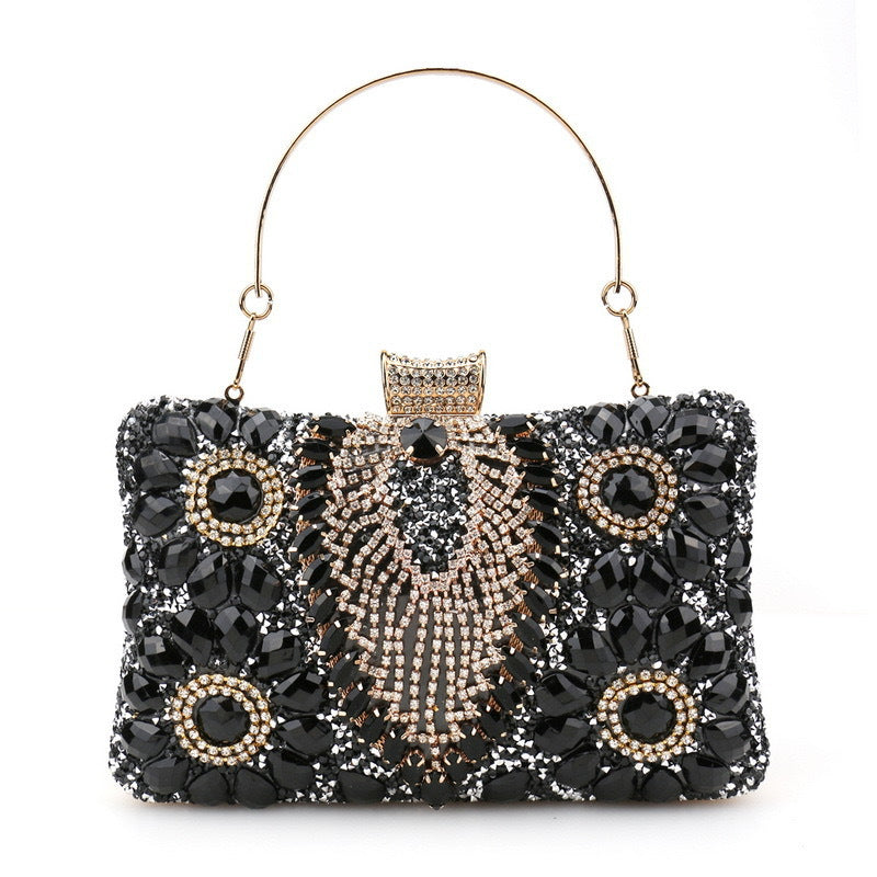 Colorful Diamond Banquet Clutch Fashion Dress Rhinestone Dinner Bag