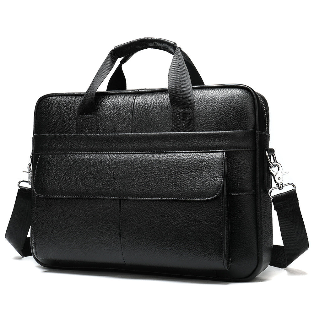 Men's First Layer Cowhide Business Large Capacity Men's Briefcase