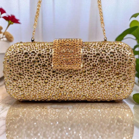 Women's Light Luxury Shiny Double-sided Hot Hand-held Evening Bags