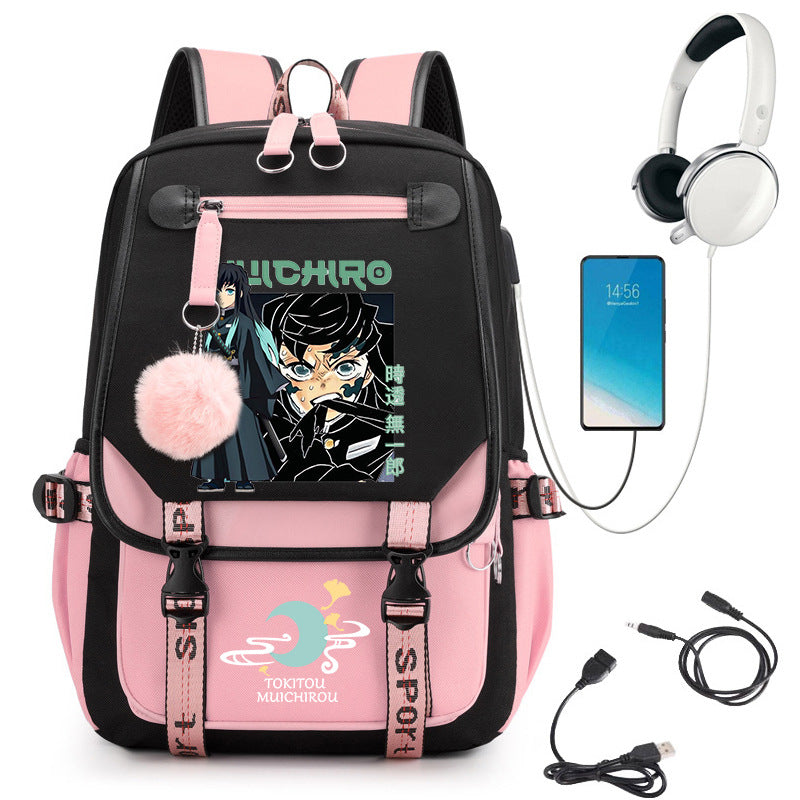 No Hours Transparent High University Style Large College Student Schoolbag