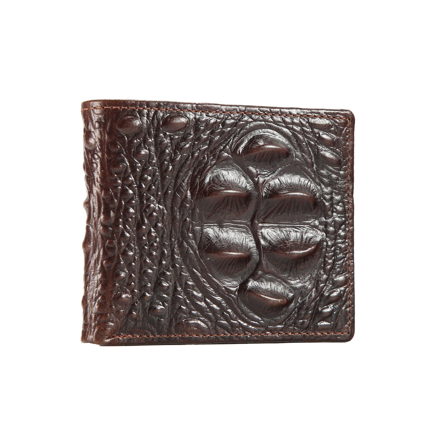 Men's Cowhide Creative Vintage Genuine Leather Business Large Coin Purses
