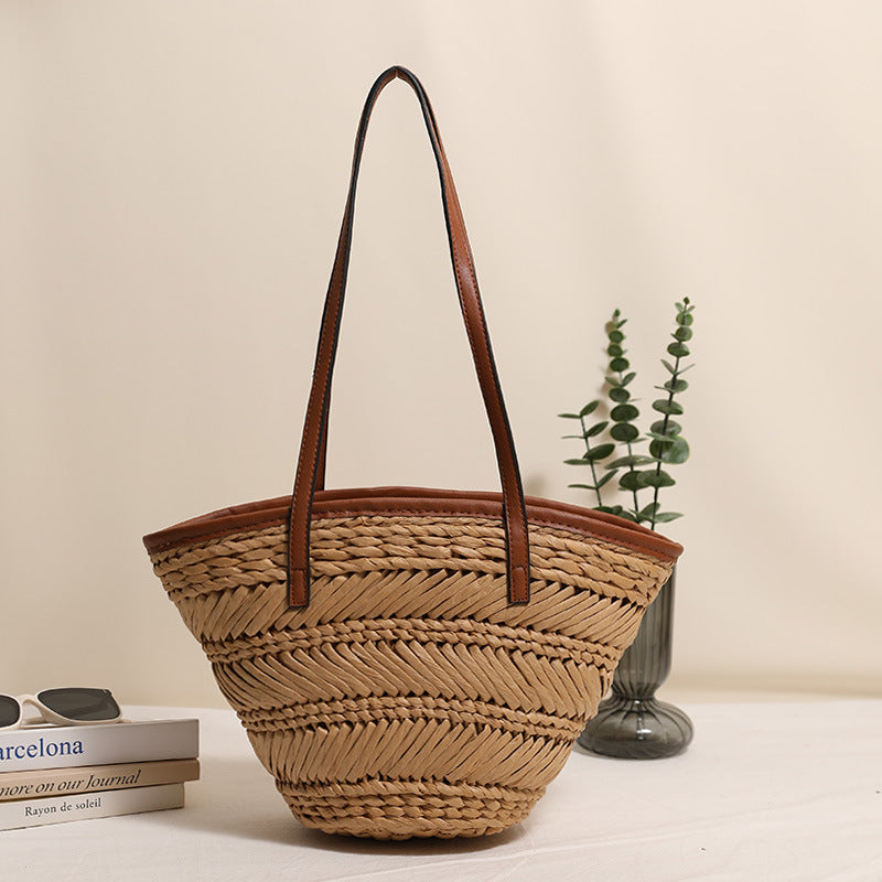 Hollow Out Vegetable Basket Twill Woven Vacation Bags