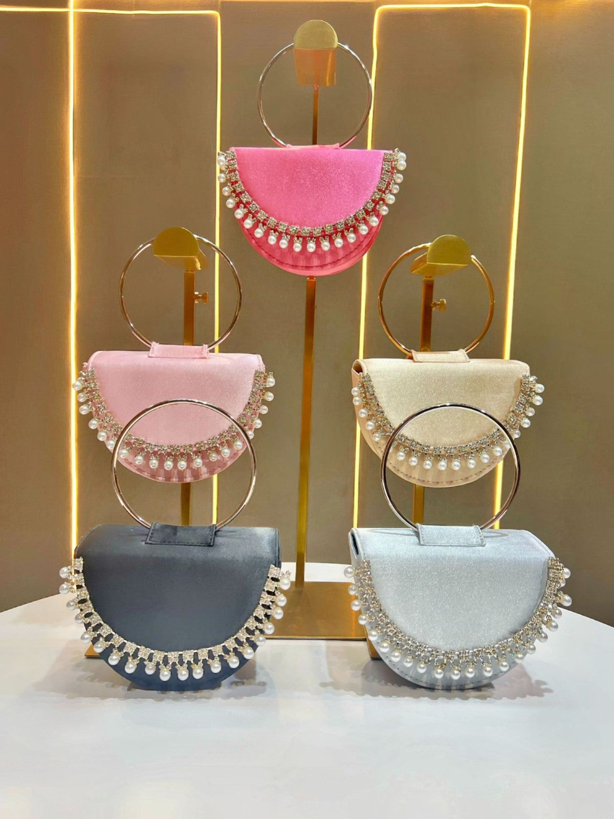 Popular Beautiful Women's Clutch Diamond Rhinestone Bags