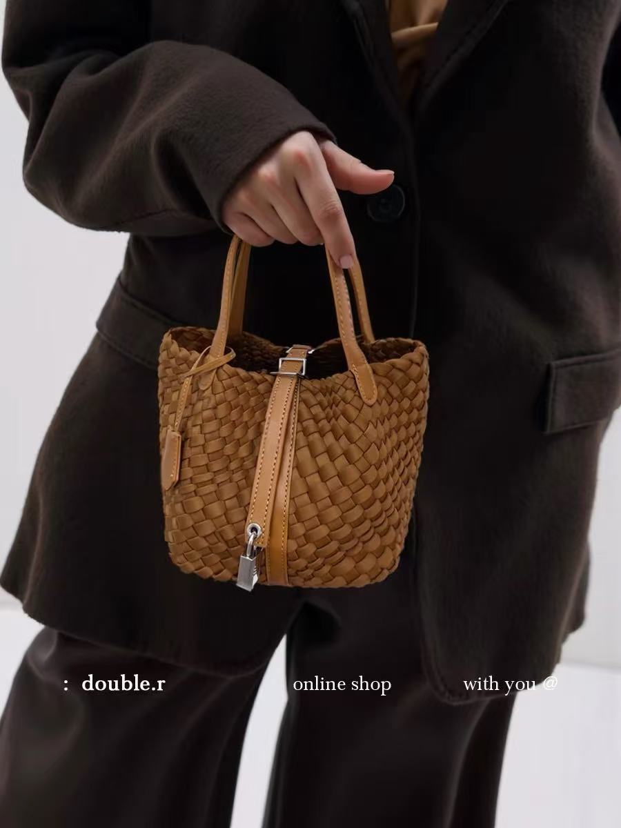 Design Nylon Cloth Hand-woven Vegetable Basket Women's Handbag