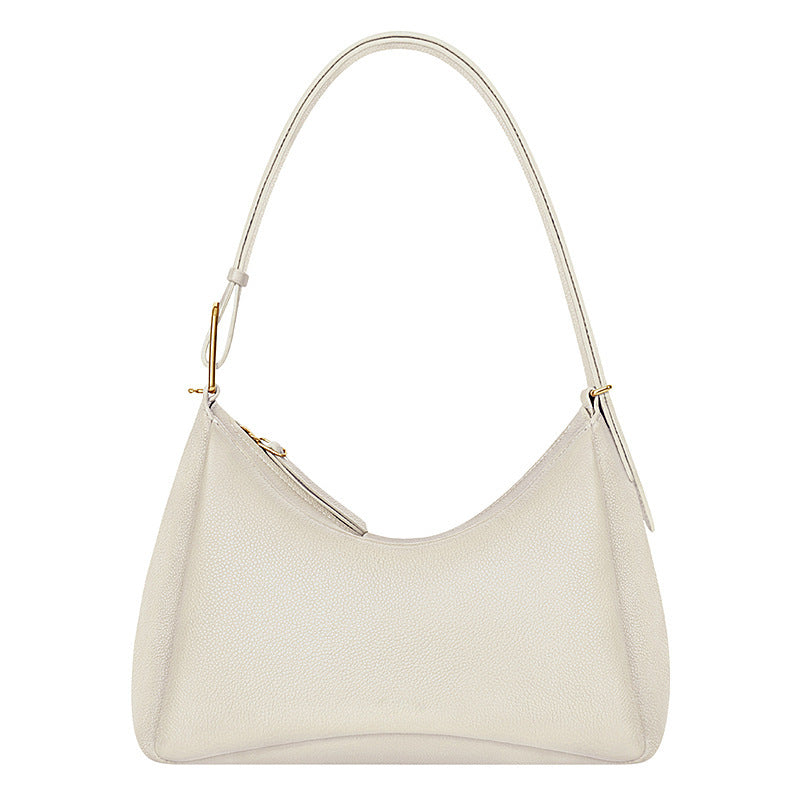 French Niche Spring Cowhide Elegant Leather Bags