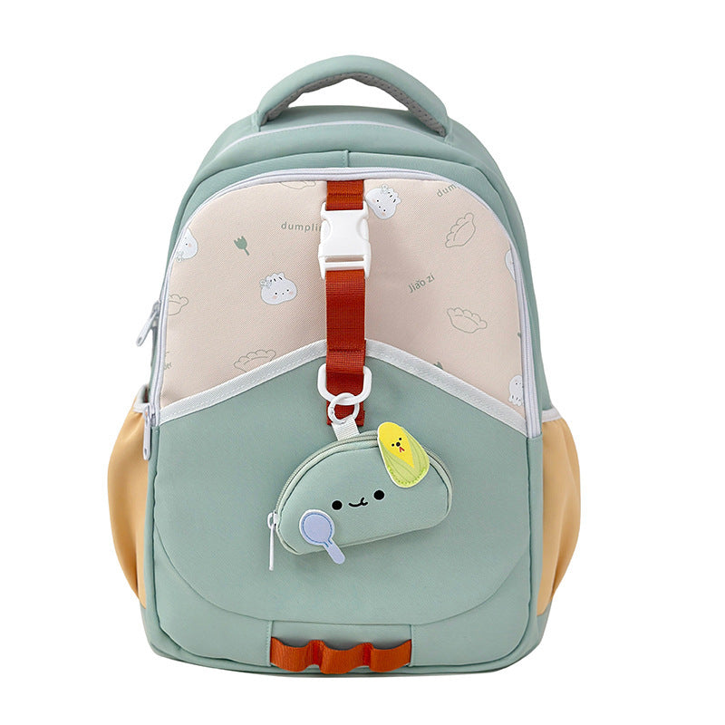 Junior Large Capacity Simple Western Style Leisure Contrast College Student Schoolbag
