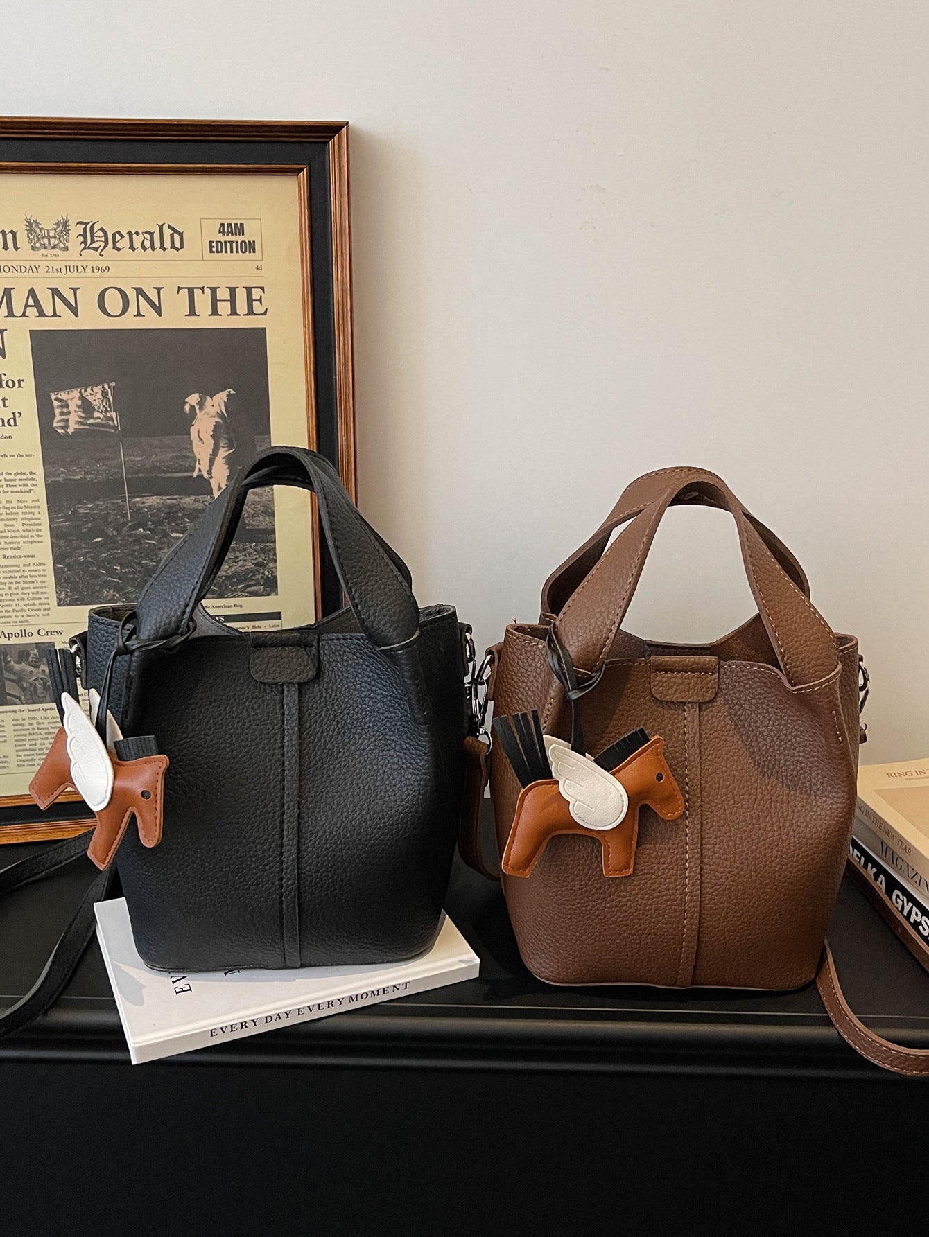 Women's French Minority Design Fashion Advanced Texture Bucket Bags