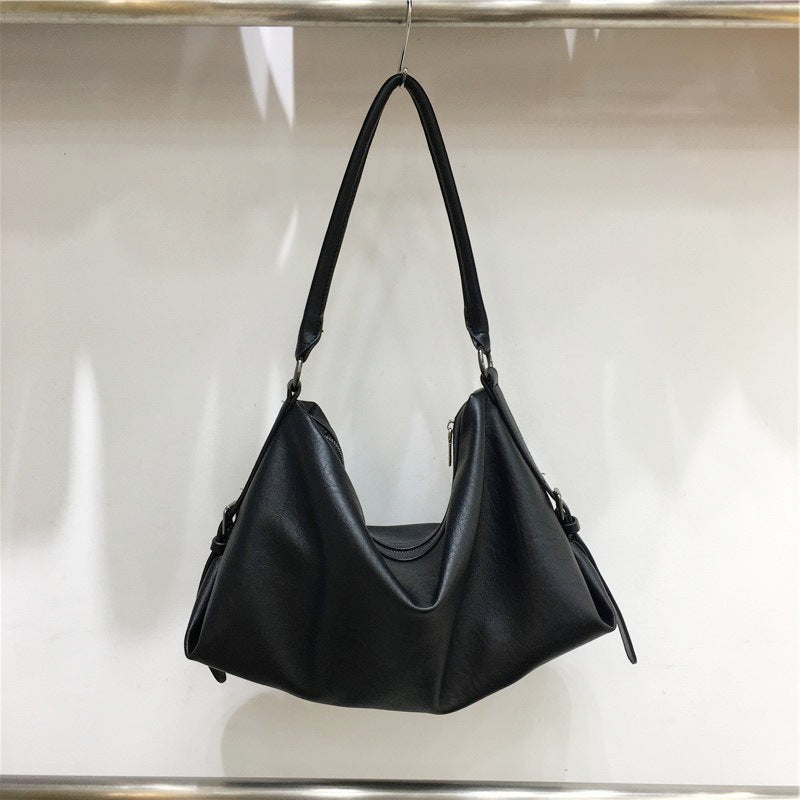 Cabinet Design Portable Underarm Vintage Suede Tote Bags