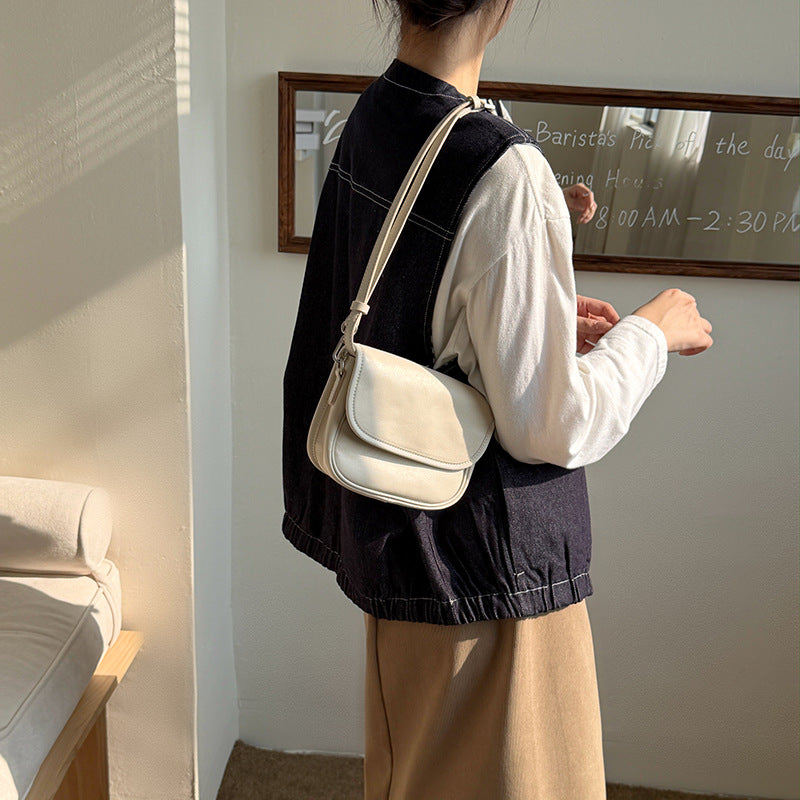 First Layer Vegetable Tanning Leather Saddle Style Retro Female Bags