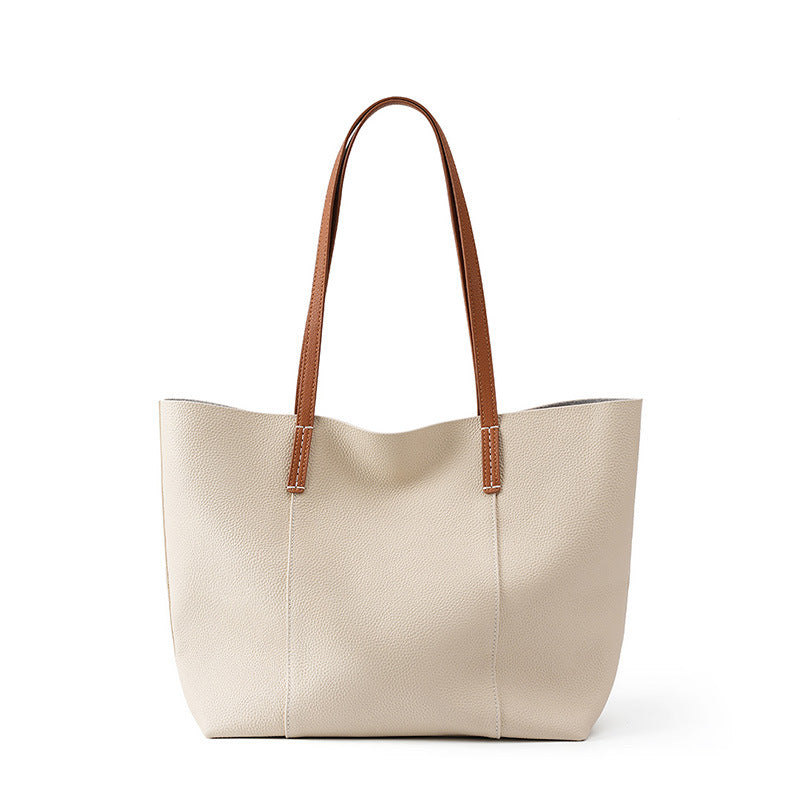 Women's Cowhide Handmade Commuter Large Capacity Portable Women's Shoulder Bag