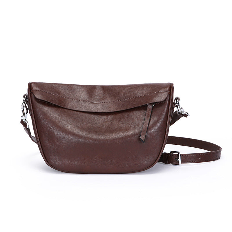 Women's Leather Cowhide Selenodont Genuine Dumpling Versatile Simple Bags