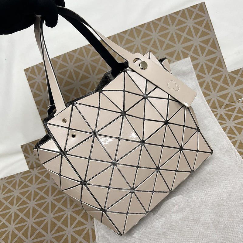 Women's Original Life Diamond Box Geometric Rhombus Portable Women's Shoulder Bag