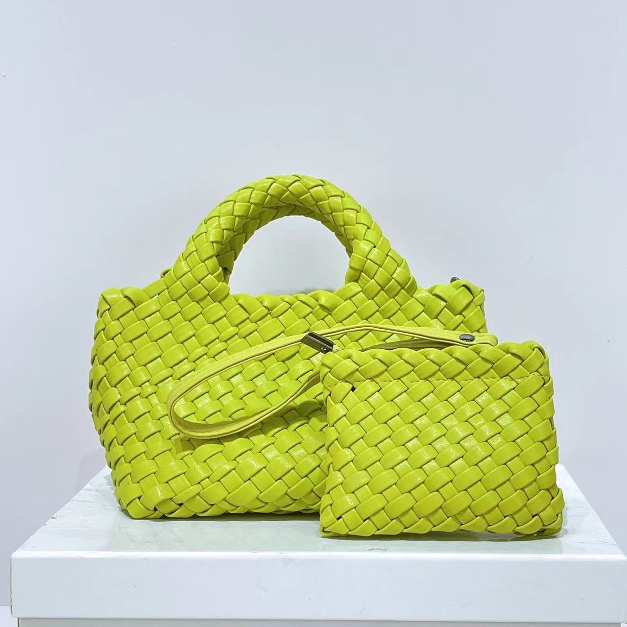 Women's Trendy Chain Mother Hand-woven Vegetable Basket Women's Handbag