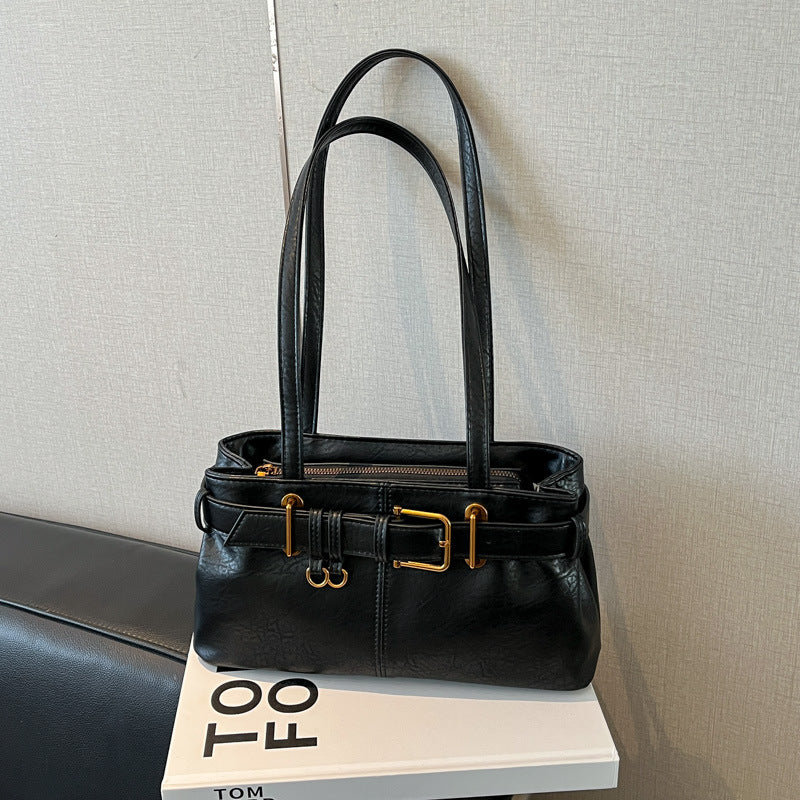 Fashion Trend Texture Solid Color Everyday Underarm Bag